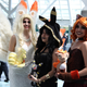 Ninetails, Umbreon and Vulpix from Pokemon. Photo by William Tung